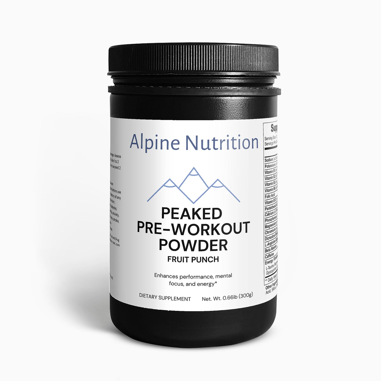 Peaked Pre-Workout Powder (Fruit Punch)